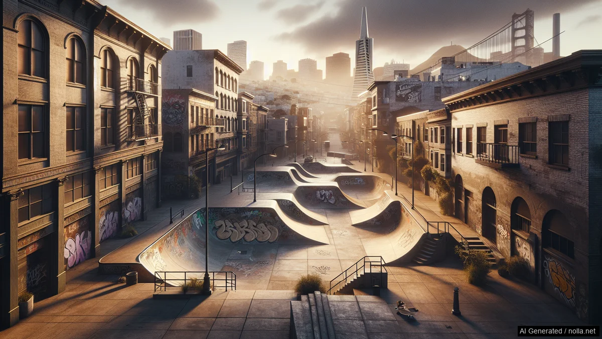 Ken Akira Takeda 1965–2026 — San Franciscon kaduskeittauksen pioneeri poistui — skeittauksen tunnelmakuva